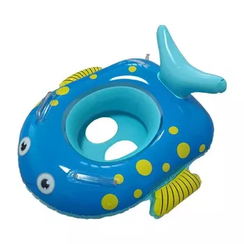 IVY Baby Float Seat 61×59×28cm Inflatable Swim Ring in Fish Shape with Handle Support