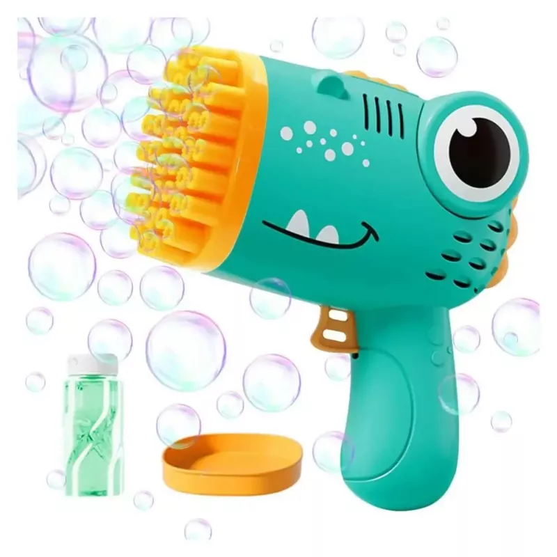 Kiddyz Bubble Gun 40 Hole Soap Bubble Gun with Bottle Holder for Indoor Kids Party & Outdoor Games