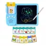Kiddyz Learning Pad with 112 Talking Flash Cards & 8.5-inch LCD Writing Tablet, USB Rechargeable Educational Toy for Kids Ages 3-8