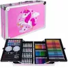 iLike Stationery Art Set for Kids 145pcs Creative Drawing Kit Pink Case