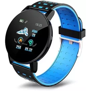 iWear Smart Band 119s Plus Fitness Tracker Heart Rate & Sleep Monitor Black