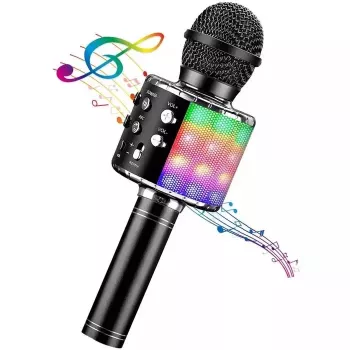 iWear M85 Karaoke Microphone with Speaker, Bluetooth, Recording, Micro SD, USB