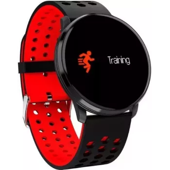 iWear M9 Round Smart & Fit Watch with Full Touch 1.3 inch IPS, Media Control, Heart Rate, Blood Pressure, Black
