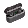 WoW F9 Sport & Leisure Super-Fit TWS Bluetooth 5.1 Stereo Earphones with HD Mic LED Charging Case Black