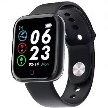 iLike M7 Smart & Fit Watch with Full Touch 1.3 inch IPS, Heart Rate, Blood Pressure, Social Black