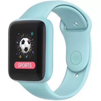 iWear M7 Smart & Fit Watch with Full Touch 1.3 inch IPS, Media Control, Heart Rate, Blood Pressure, Light Blue