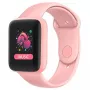 iWear M7 Smart & Fit Watch with Full Touch 1.3 inch IPS, Media Control, Heart Rate, Blood Pressure, Social Pink