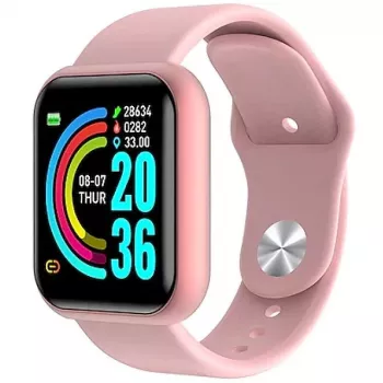 iWear M8 Smart & Fit Watch with Full Touch 1.3'' IPS Media Control / HR / Blood Pressure / Social Pink