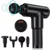 iLike GG Portable Fascial Muscle Massage Gun with 6-Level Variable Vibration + 3 Nozzles Black