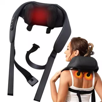 iLike Fitpro SHH Shoulder Multi-functional Massage Device with Heat, Travel & Car Charger Adapters