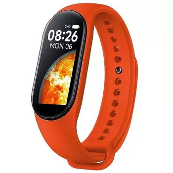 iWear SM7 Smart Bracelet 0.96 inch TFT Fitness Tracker IP67 with Heart Rate & Blood Pressure Monitor, Sleep Tracking, Social Notifications, Red