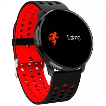 iWear M9 Round Smart & Fit Watch with Full Touch 1.3 inch IPS, Media Control, Heart Rate, Blood Pressure, Black