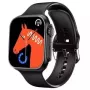 iWear WS78 Plus 2.0 inch Infinite Display Alu-Ceramic Dual BT Call Smart Watch Heart Rate Monitor Black