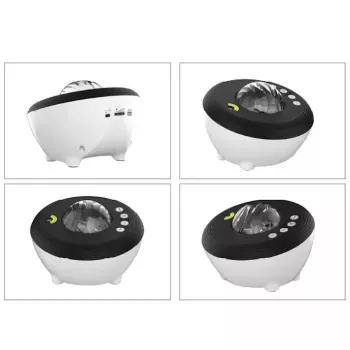 Elight J1 Aurora Projector with Atmosphere Sounds & Bluetooth Speaker, Smart Wi-Fi Bluetooth App Control, White