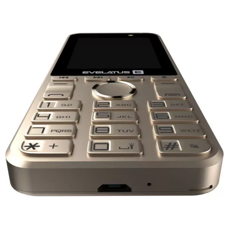 Evelatus Tron GLD Dual SIM Feature Phone Gold