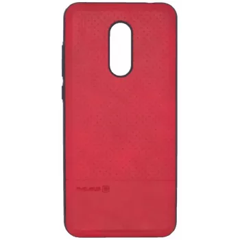 Evelatus Xiaomi Redmi 5 Plus TPU Case 1 with Metal Plate (Magnetic Car Holder Compatible) Red