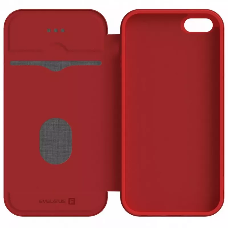 Evelatus Samsung Galaxy A6 Plus 2018 Book Case Wine Red