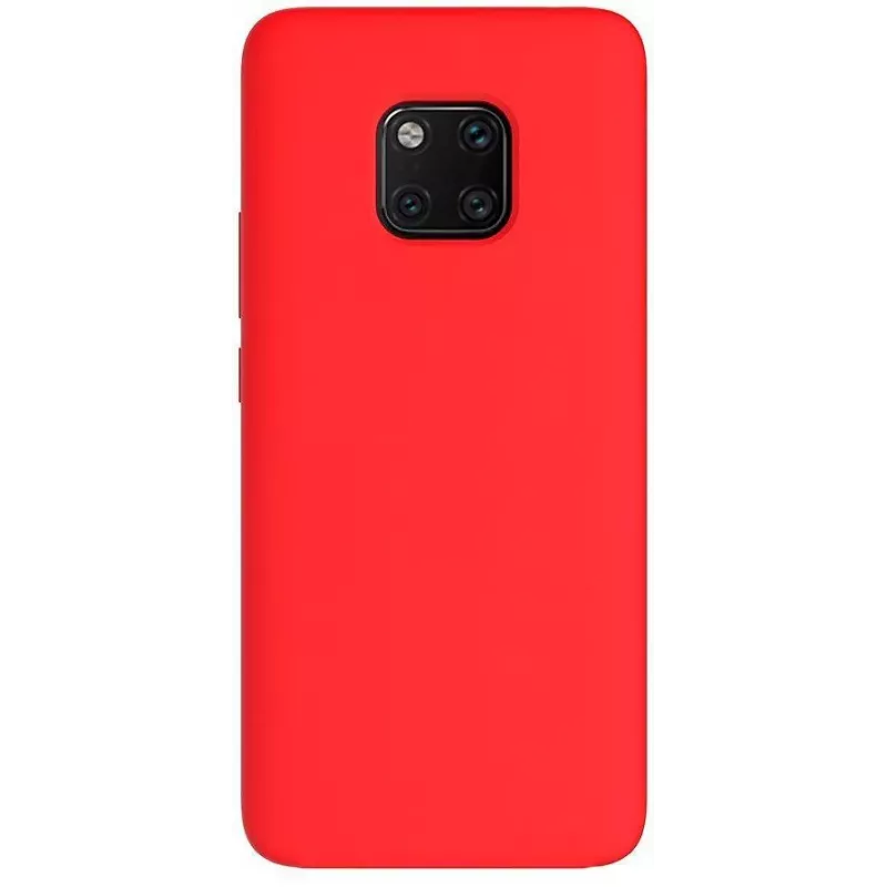 EVELATUS Premium Soft Touch Silicone Case for Huawei Mate 20 Pro - Red