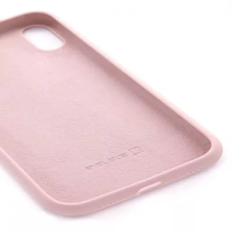 Evelatus Apple iPhone XS Premium Soft Touch Silicone Case Pink Sand