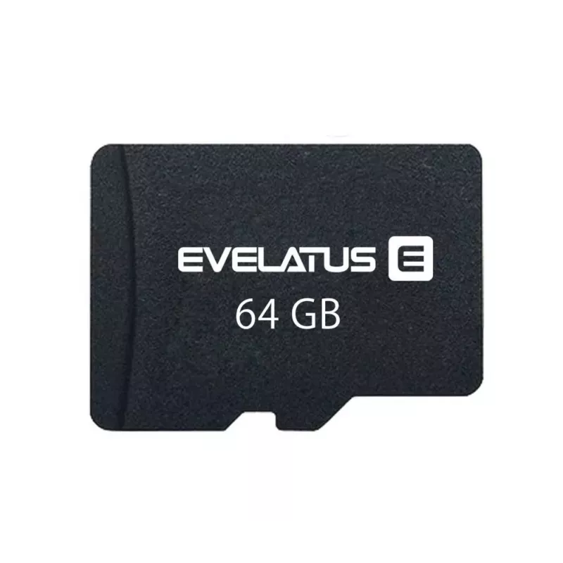 Evelatus MicroSDXC 64GB Class 10 UHS-I U1 V10 Memory Card 60MB/s Read 20MB/s Write