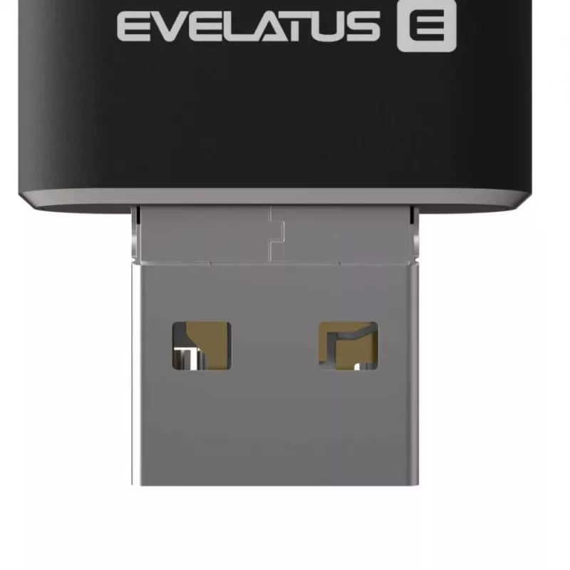 Evelatus USB Flash 4in1 64GB EFD03 (USB, Micro, Type C and iPhone) Black