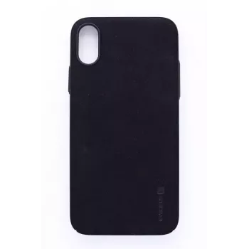 Evelatus Apple iPhone X Velvet Black Liquid Silicone Back Cover