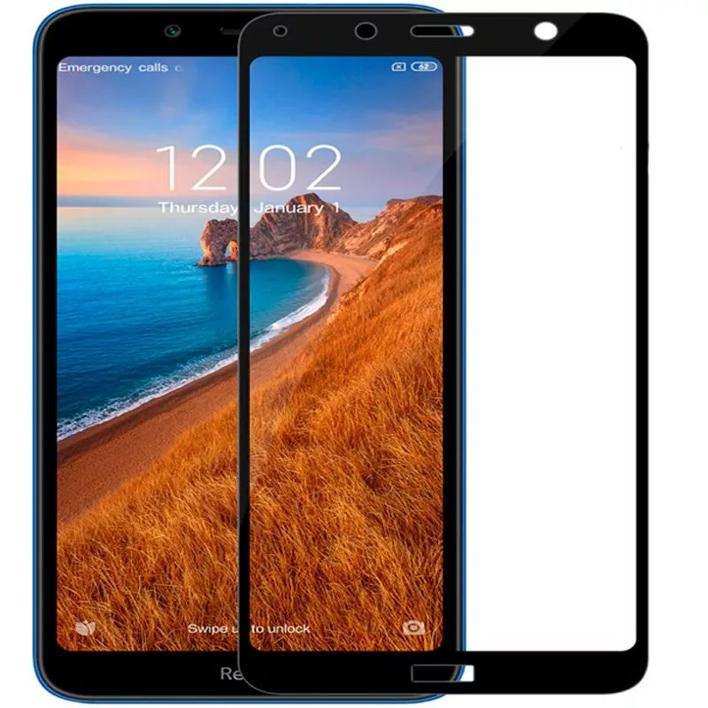 Evelatus Xiaomi Redmi 7A 2.5D Full Cover Japan Glue Glass Anti-Static Screen Protector