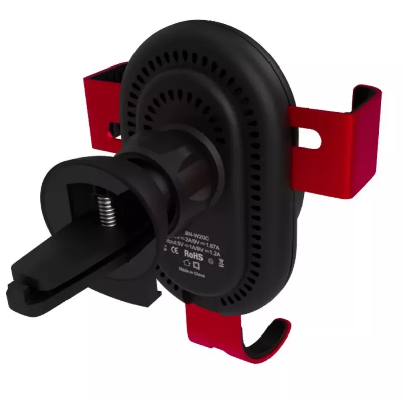 Evelatus Gravity Car Holder with Wireless Charger WCH02 Red