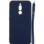 EVELATUS Xiaomi Redmi 8 Soft Touch Silicone Case with Strap Dark Blue