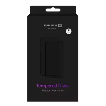 Evelatus Samsung Galaxy A20s 2.5D Tempered Glass Screen Protector with Japan Glue, Anti-Static, Transparent