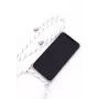 Evelatus Samsung Galaxy A70 Case with Rope White Stripes Transparent TPU Back Cover