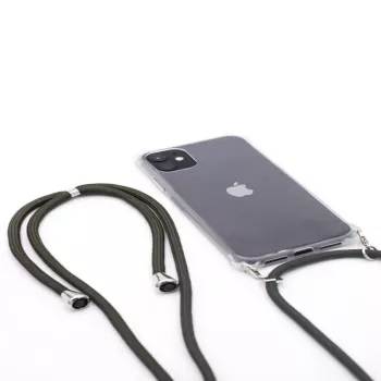 Evelatus Apple iPhone 11 Pro Max Case with Rope Green Transparent