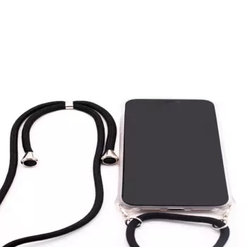 Evelatus Apple iPhone XR Case with Rope Black Transparent