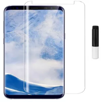 EVELATUS Samsung Galaxy S9 Plus Clear Glass UV Screen Protector with Liquid Adhesive