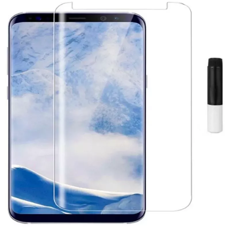 EVELATUS Samsung Galaxy S9 Plus Clear Glass UV Screen Protector with Liquid Adhesive