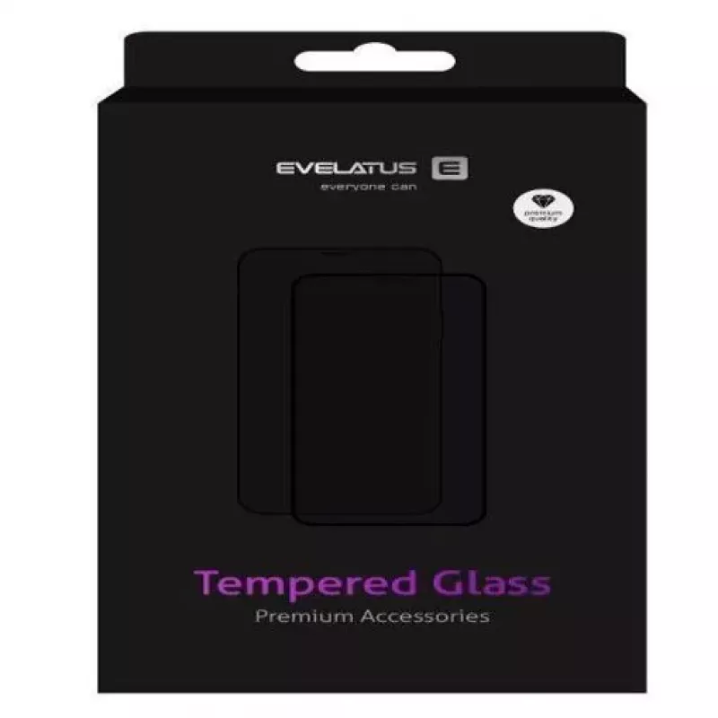 EVELATUS Samsung Galaxy Note 10 Lite N770 2.5D Full Cover Japan Glue Glass Anti-Static Screen Protector