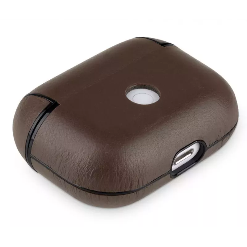 Evelatus Apple AirPods Pro Leather Protective Case Brown
