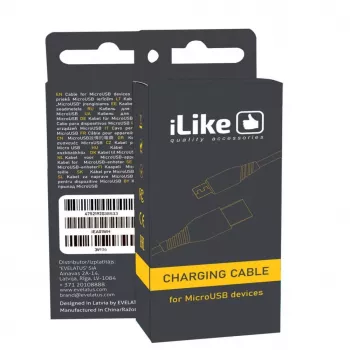 iLike Charging Cable for MicroUSB ICM01 Black