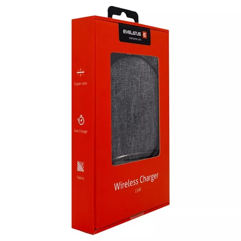 Evelatus Wireless Desk Charger EWC04 Fabric - 10W Qi Charging Pad