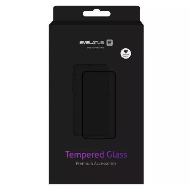 Evelatus Apple iPhone 12 Pro Max Privacy 2.5D Silk Full Cover Japan Glue Anti-Static Screen Protector