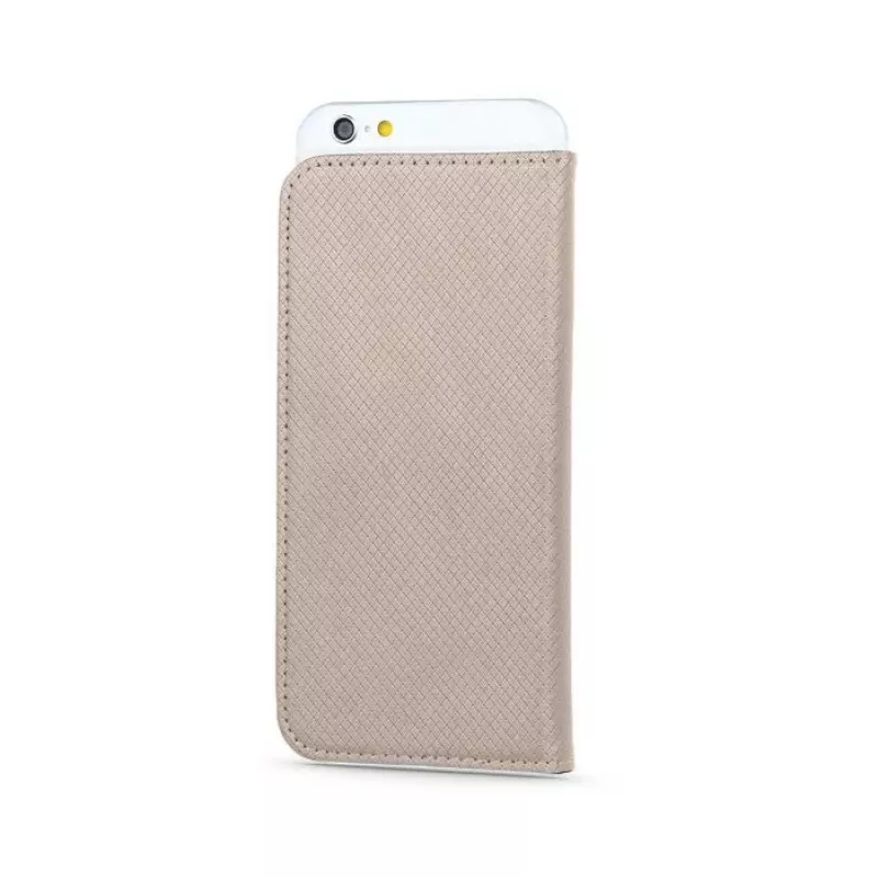 iLike Universal Magnet Case for 5.5-5.7 inch Smartphones, Flip Wallet with Card Slots and Kickstand, Gold