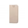 iLike Universal Magnet Case for 5.5-5.7 inch Smartphones, Flip Wallet with Card Slots and Kickstand, Gold