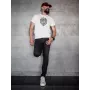 Dinamo Men's T-Shirt «DINAMO» with Black Printing XXL White