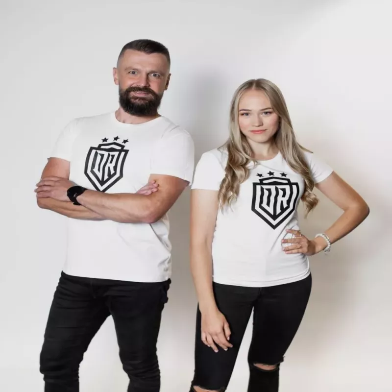 Dinamo Women's T-Shirt DINAMO with Black Print XS White