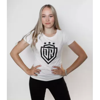Dinamo Women's T-Shirt DINAMO with Black Print XS White