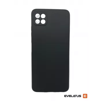 Evelatus Samsung Galaxy A22 5G Premium Soft Touch Silicone Case Black