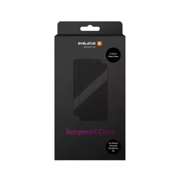 Evelatus Screen Protector for Xiaomi Poco M3 Pro / M3 Pro 5G - 0.33mm Flat Clear Tempered Glass with Japan Glue, Anti-Static
