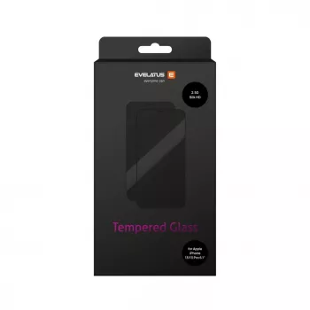 EVELATUS Apple iPhone 13/13 Pro 2.5D Full Cover Japan Glue Glass Anti-Static Screen Protector