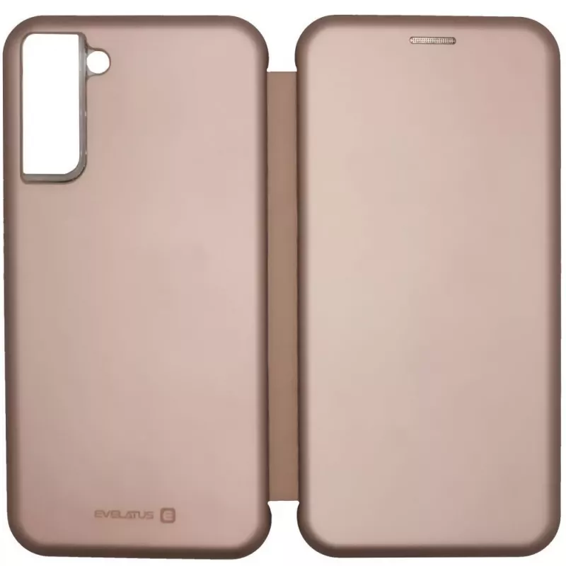 Evelatus Samsung Galaxy S21 FE Book Case Rose Gold