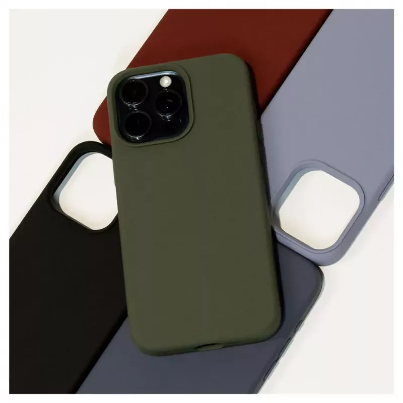 EVELATUS Premium Soft Touch Silicone Case for Apple iPhone 14 Pro Max 6.7 - Black